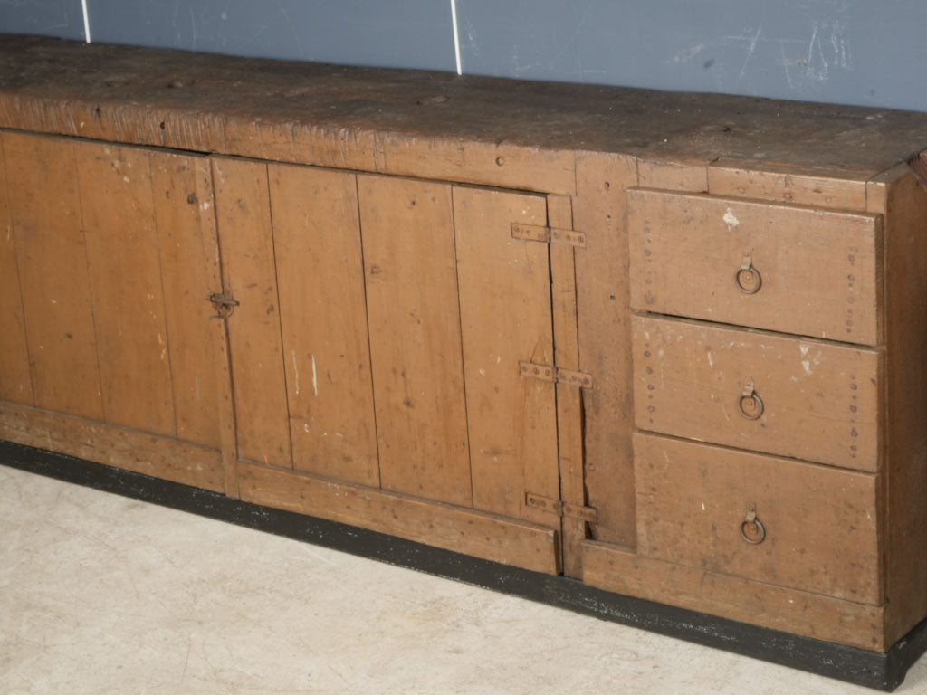 Industrial sideboard with patina