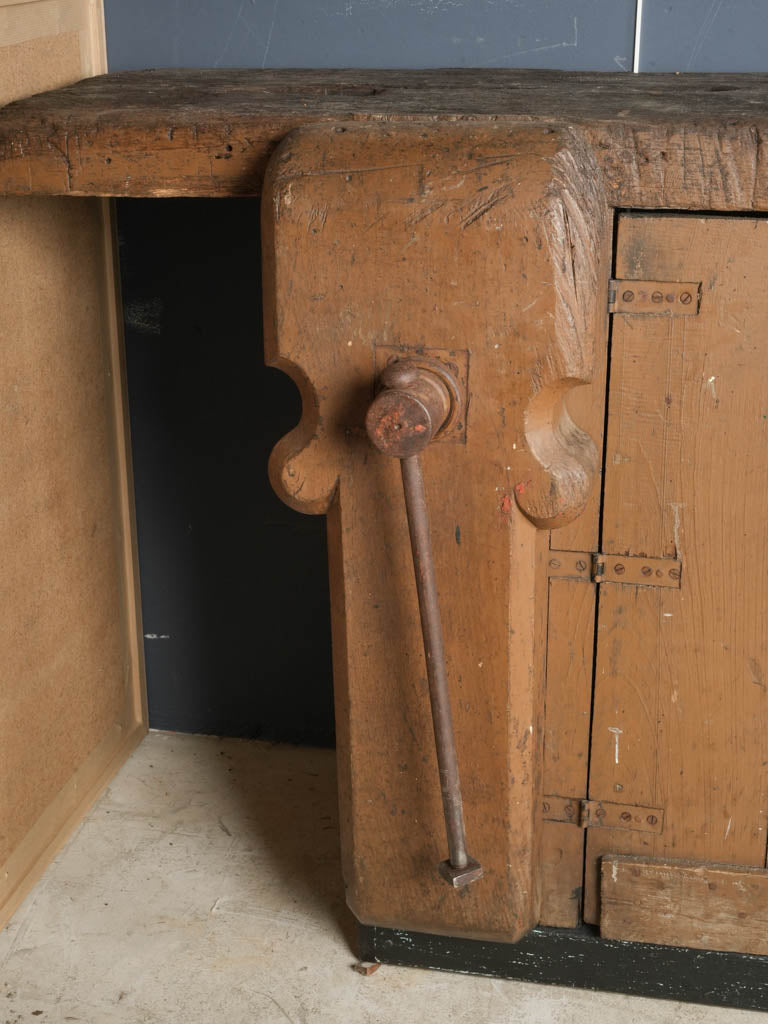 Timeworn wooden sideboard