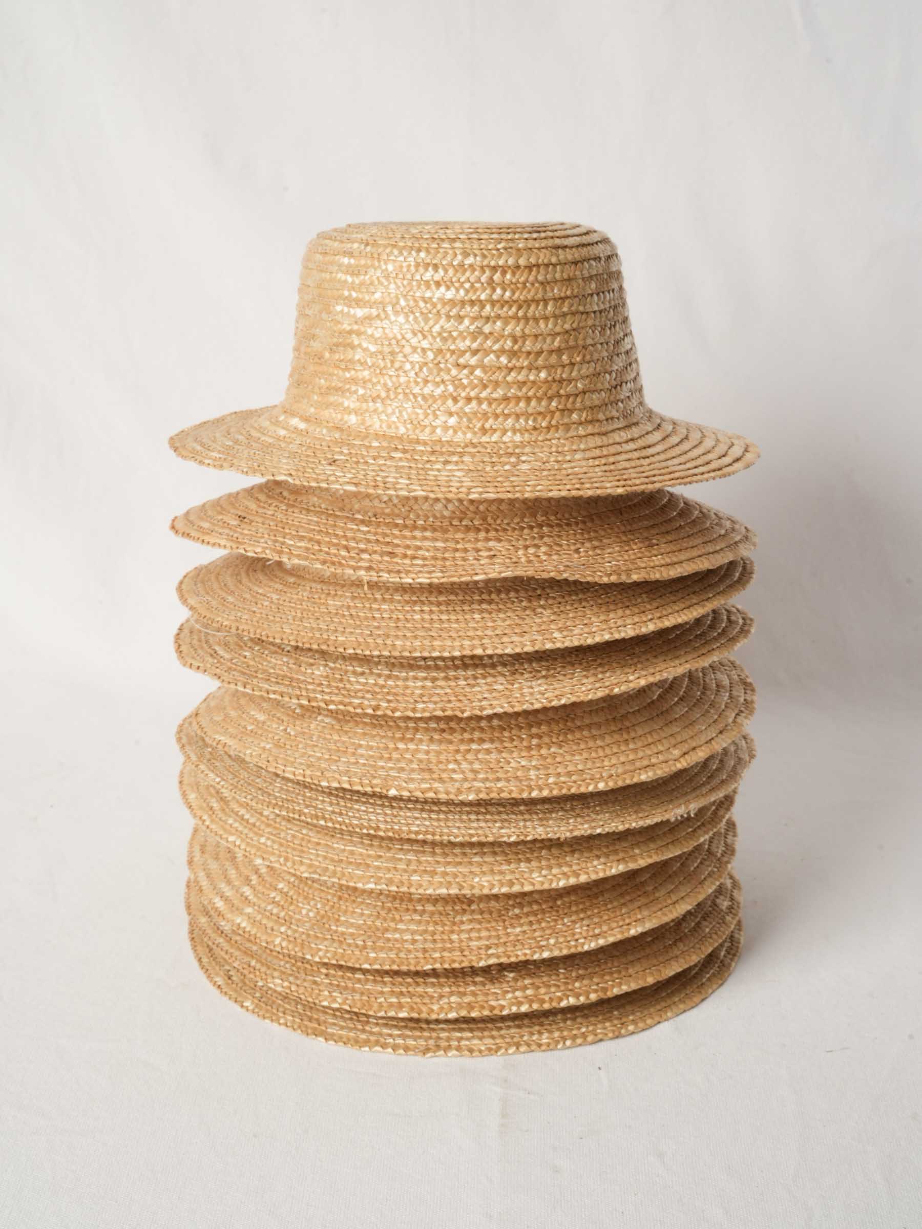 Set of Ten Vintage French Straw Hats from Provence