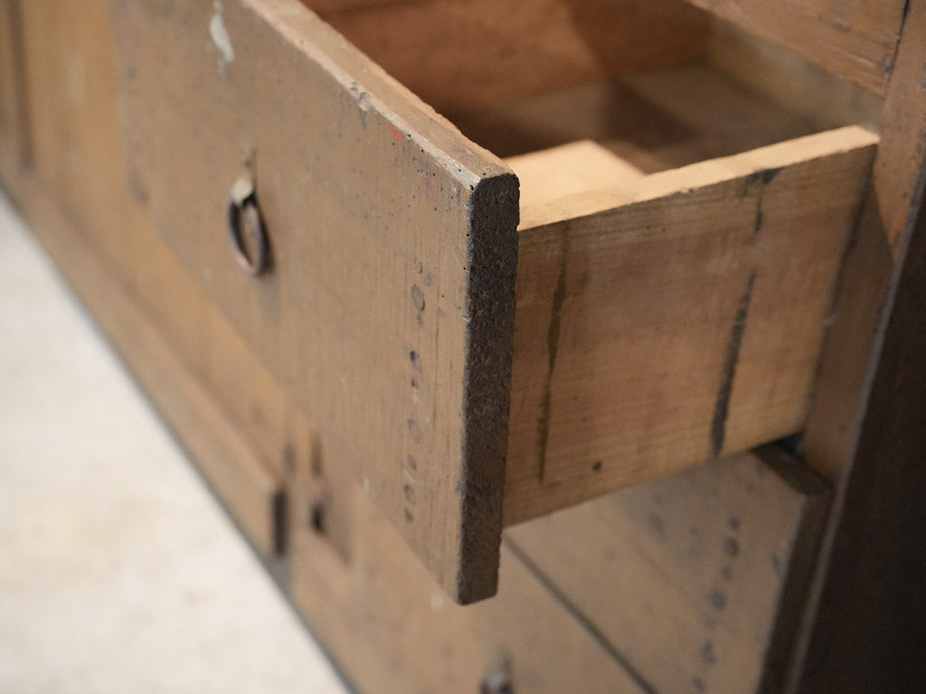 Weathered industrial sideboard