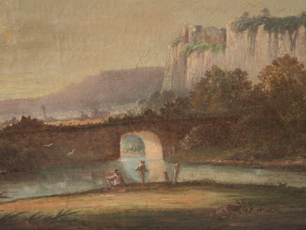 Serene horizontal landscape art piece