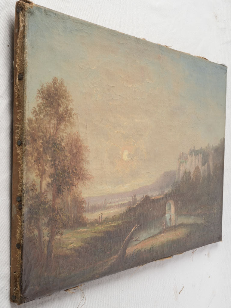 Golden light sunset canvas