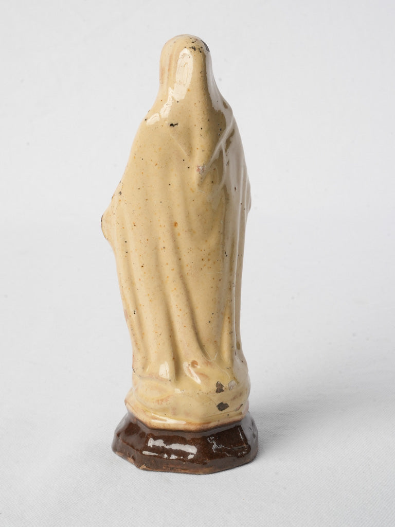 Vintage ceramic pastoral art piece  