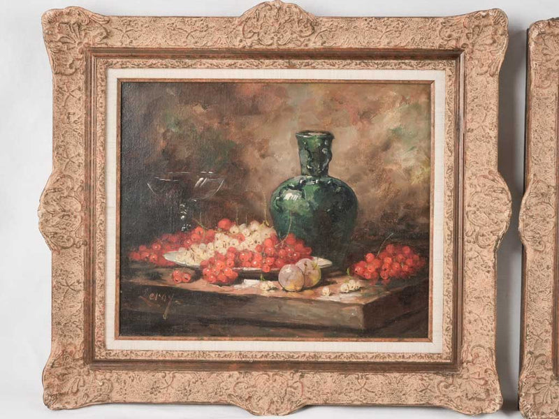 Pair of 19th century still life paintings 22¾" x26"