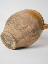 Southwest French antique yellow terracotta pot