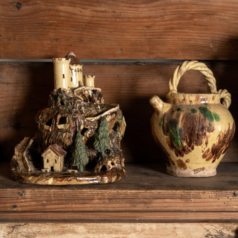 Aged, Refined, Collected, Hand-Painted, Tobacco Pot