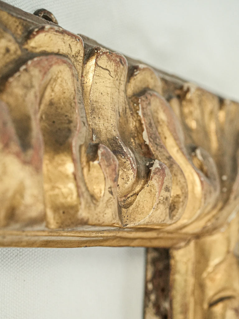 Luxurious golden scrollwork frame