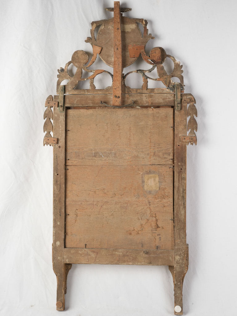 Neoclassical French Marriage Mirror w/ Dove Medallion c. 1790–1820 - 42½" x 20¾"