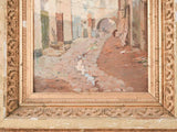 19th century streetscape - Provence village 22¾" x 17¾"