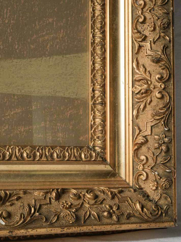 Large-Scale Chair Portrait by Caroline Beauzon in Giltwood Frame - 48½" x 35"