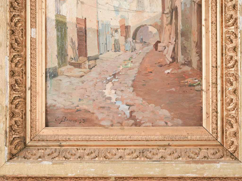 19th century streetscape - Provence village 22¾" x 17¾"