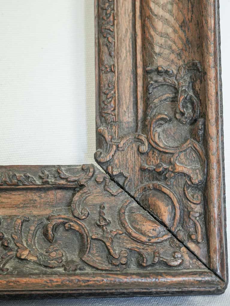 Textured baroque oak artisan frame  