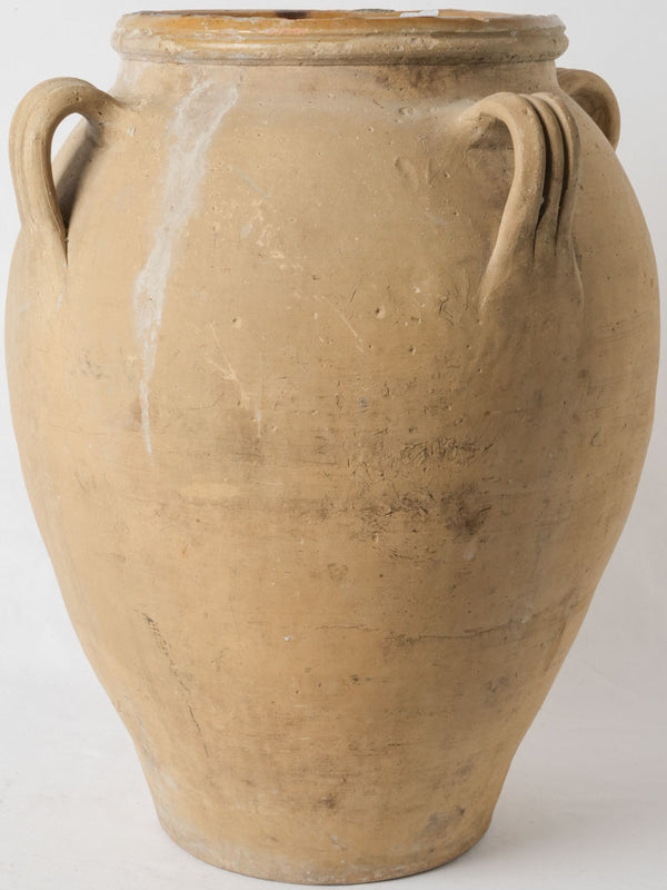 Vintage French antique terracotta confit pot