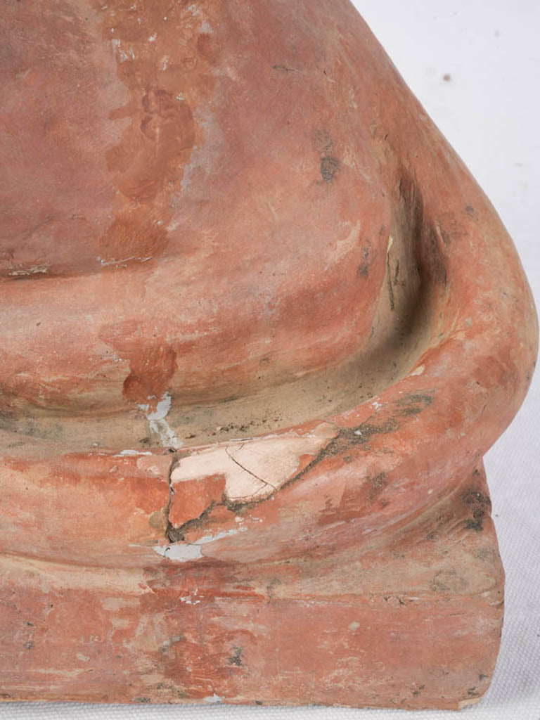 Traditional French garden lion statue