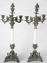Pair of Napoleon III candelabras 21¼"