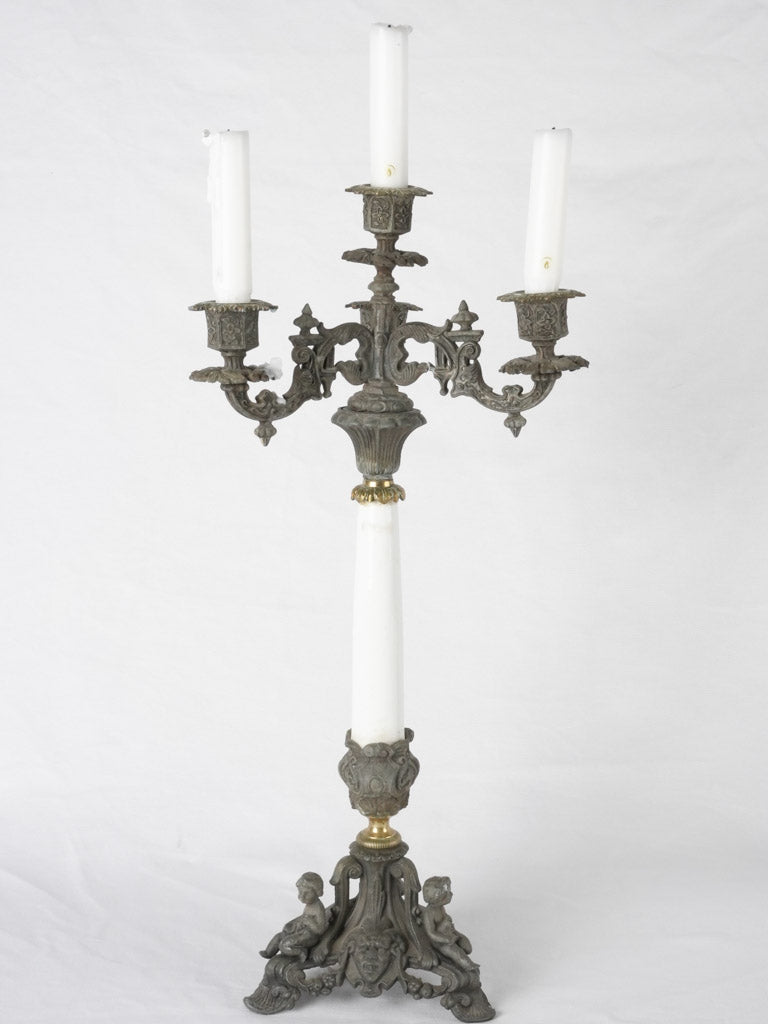 Pair of Napoleon III candelabras 21¼"