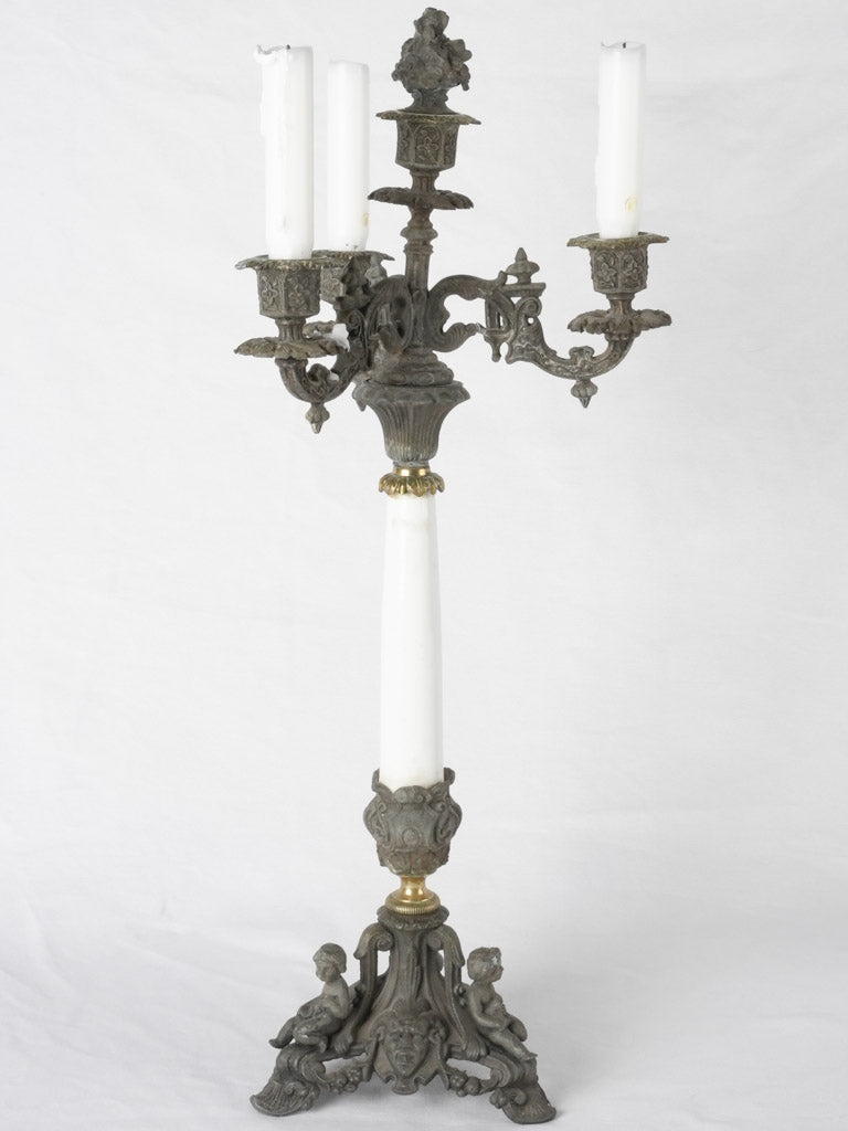 Pair of Napoleon III candelabras 21¼"