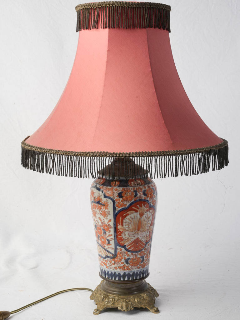 Bohemian fringed shade table lamp