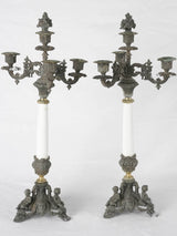 Pair of Napoleon III candelabras 21¼"