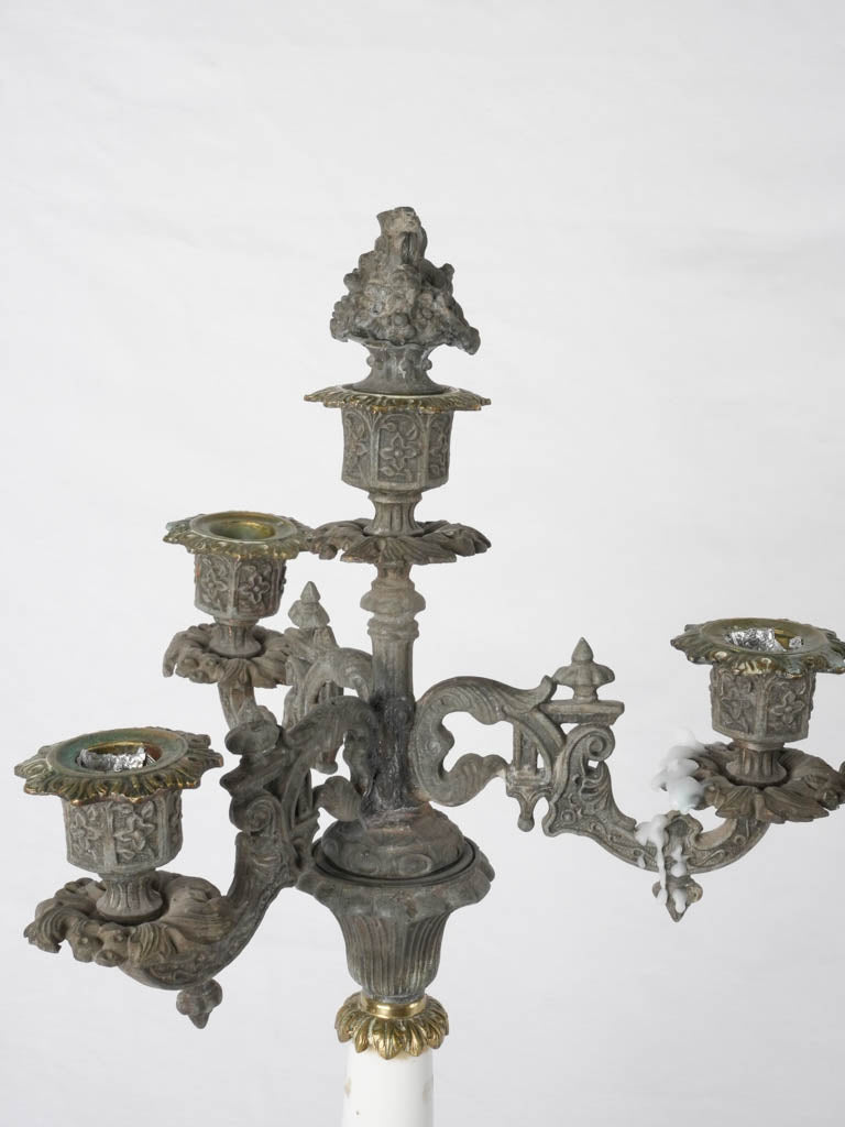 Pair of Napoleon III candelabras 21¼"