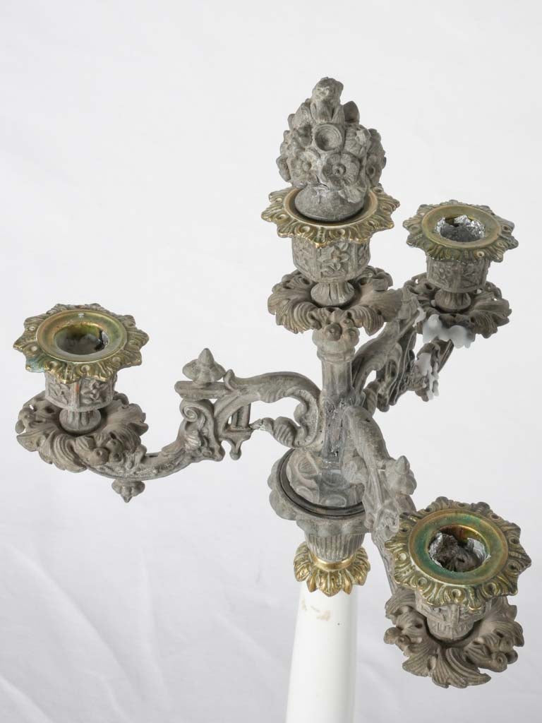 Pair of Napoleon III candelabras 21¼"