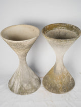 Set Of Two Willy Guhl-Style Hourglass Planters 37½"