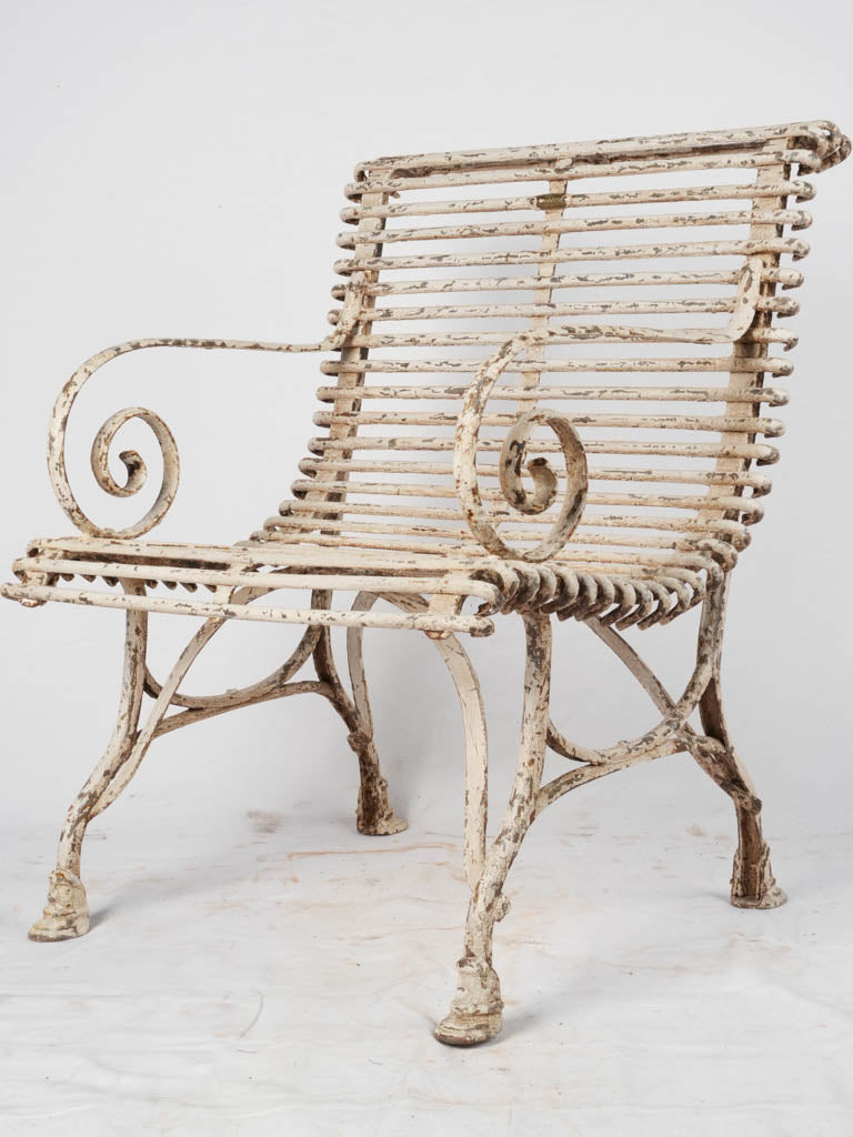 Antique French Arras Garden Arm Chair W Arm Rests Chez Pluie antique-french-arras-garden-arm-chair-w-arm-rests-chez-pluie