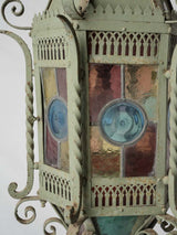 Detailed, historic metal & glass lantern