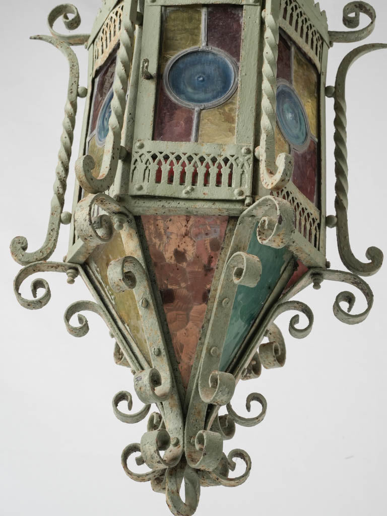 Vintage, elegant French glass lantern
