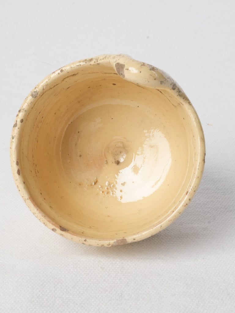 Authentic speckled glaze water font