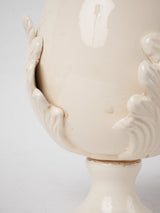 Decorative pair of egg ornaments - cream 9¾"