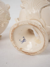 Decorative pair of egg ornaments - cream 9¾"