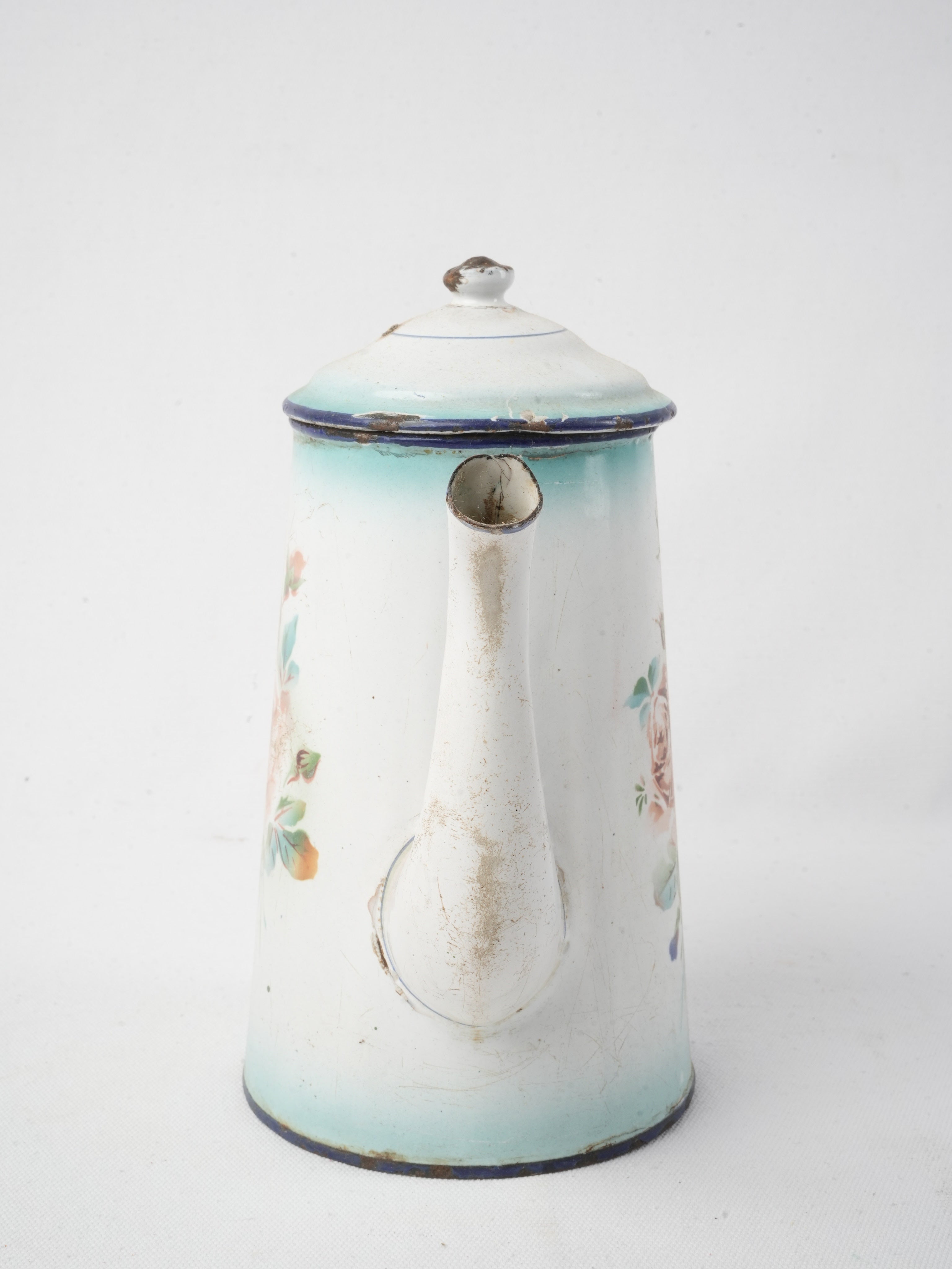 Pastel hand-painted coffee pot  