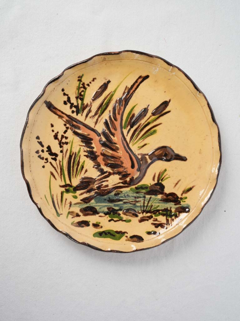 Rustic earthenware decorative plate