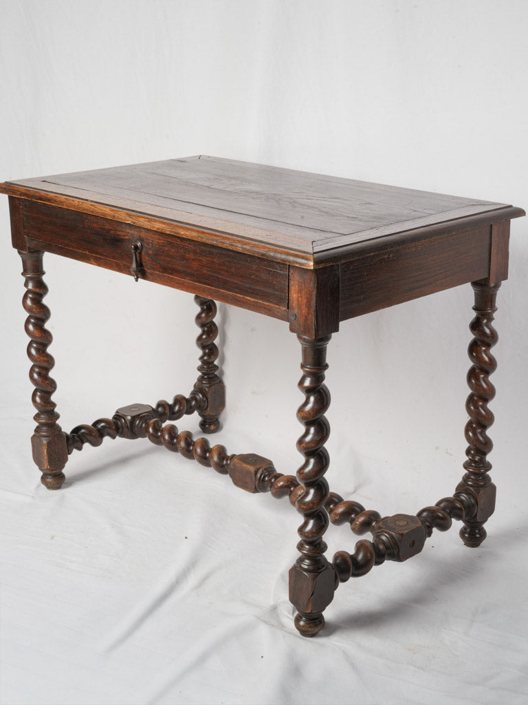 Late 19th Century Louis XIII Style Writing Table w/ Spiral Legs - 37½"