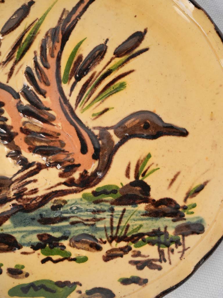 Artisan crafted ceramic plate