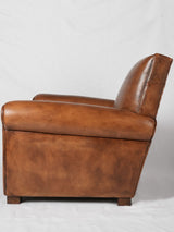 Artisan made leather club chair - Taittinger design