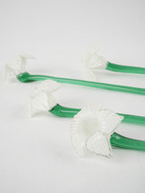 Delicate, handcrafted Murano glass blooms