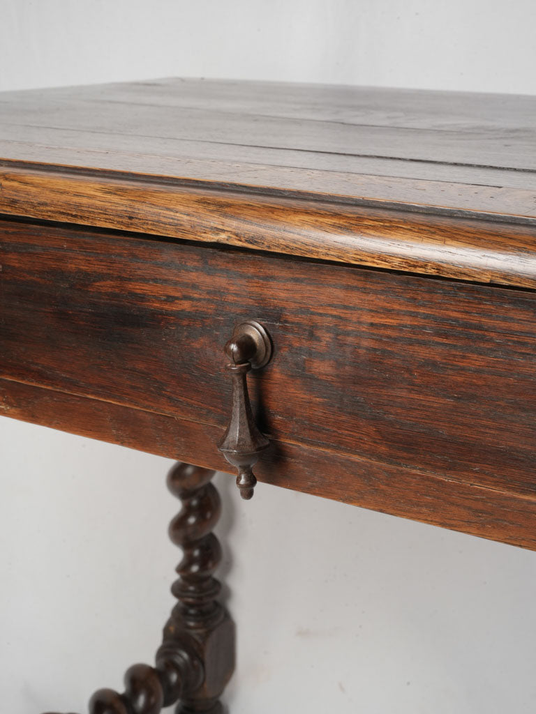 Late 19th Century Louis XIII Style Writing Table w/ Spiral Legs - 37½"