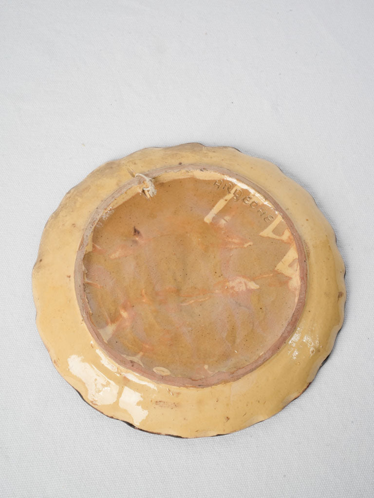Mid-century countryside theme plate