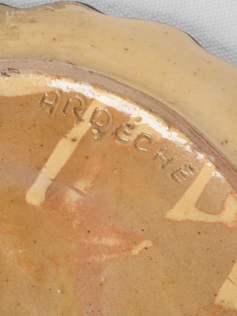 Scalloped edge decorative dish