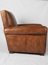 Artisan made leather club chair - Taittinger design