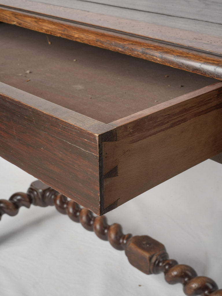Late 19th Century Louis XIII Style Writing Table w/ Spiral Legs - 37½"