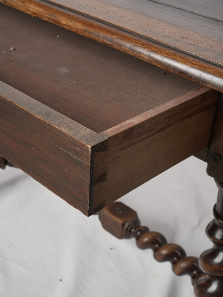 Late 19th Century Louis XIII Style Writing Table w/ Spiral Legs - 37½"