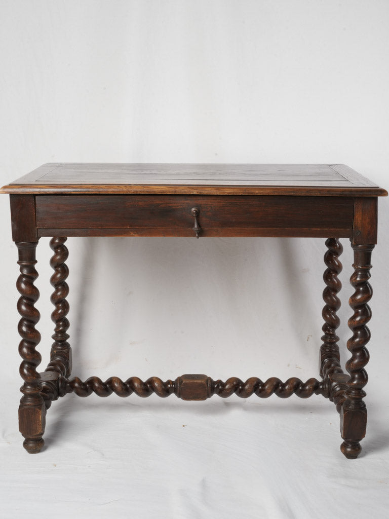 Late 19th Century Louis XIII Style Writing Table w/ Spiral Legs - 37½"
