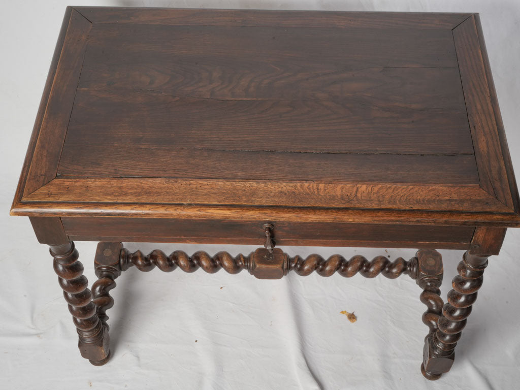 Late 19th Century Louis XIII Style Writing Table w/ Spiral Legs - 37½"