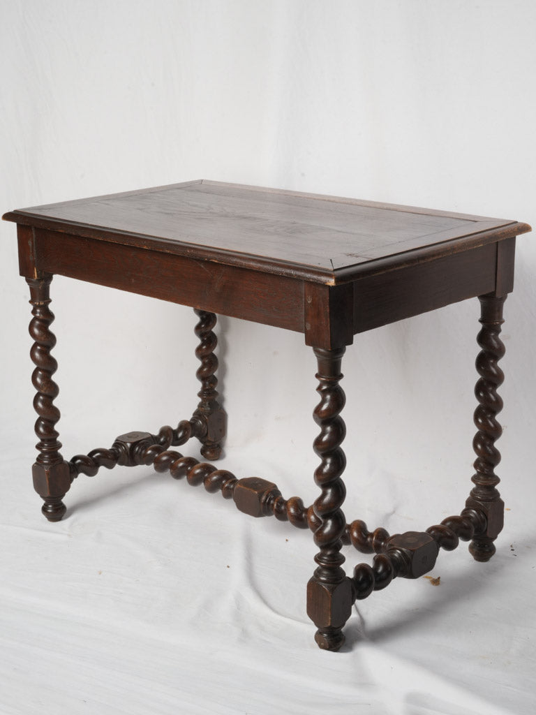 Late 19th Century Louis XIII Style Writing Table w/ Spiral Legs - 37½"