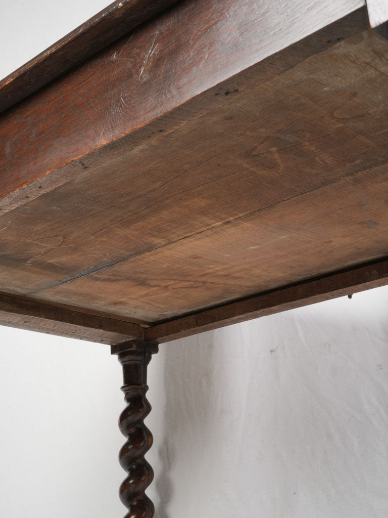 Late 19th Century Louis XIII Style Writing Table w/ Spiral Legs - 37½"