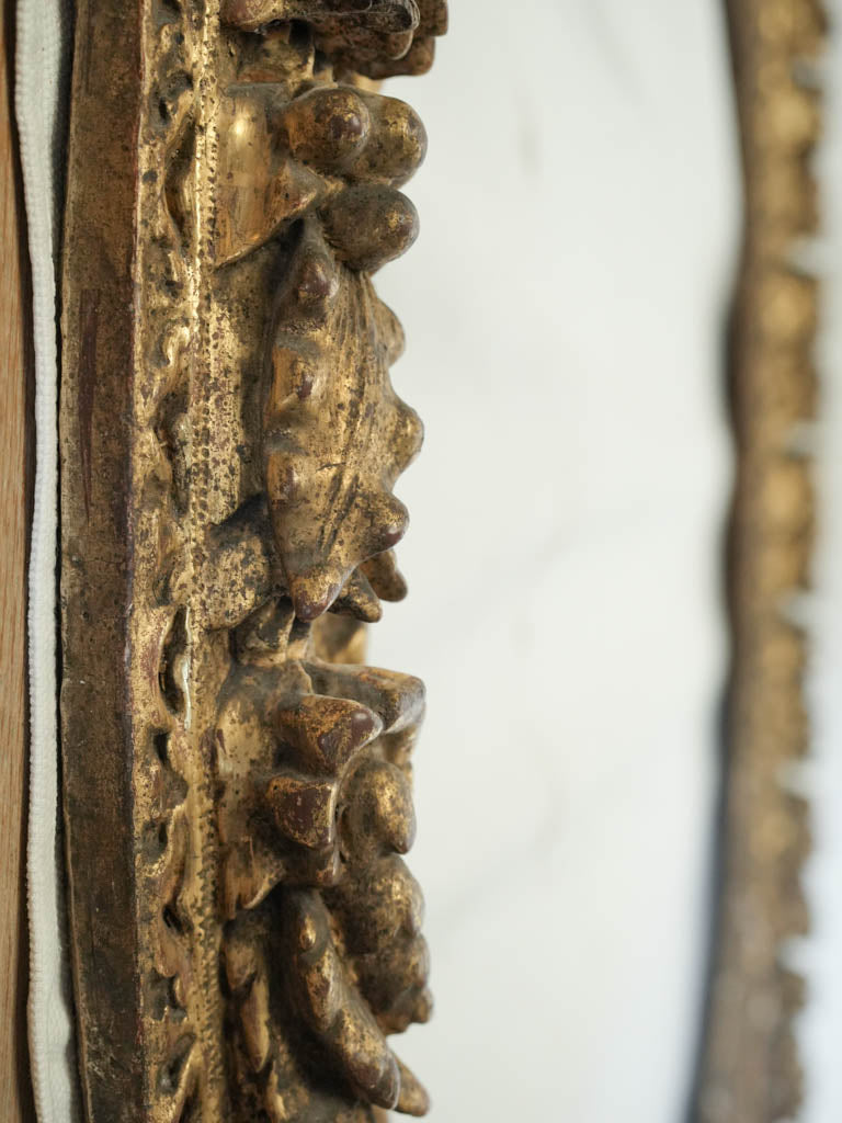 Opulent French antique oval frame