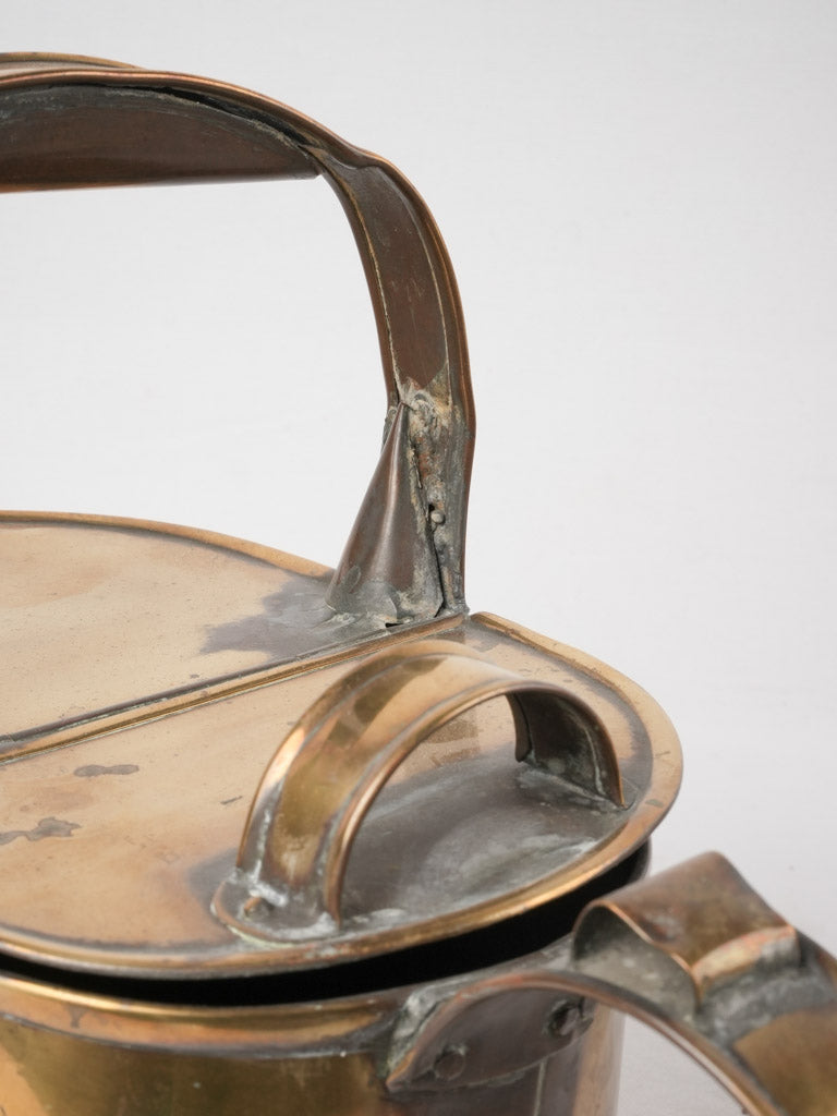 Collection of 4 copper watering cans